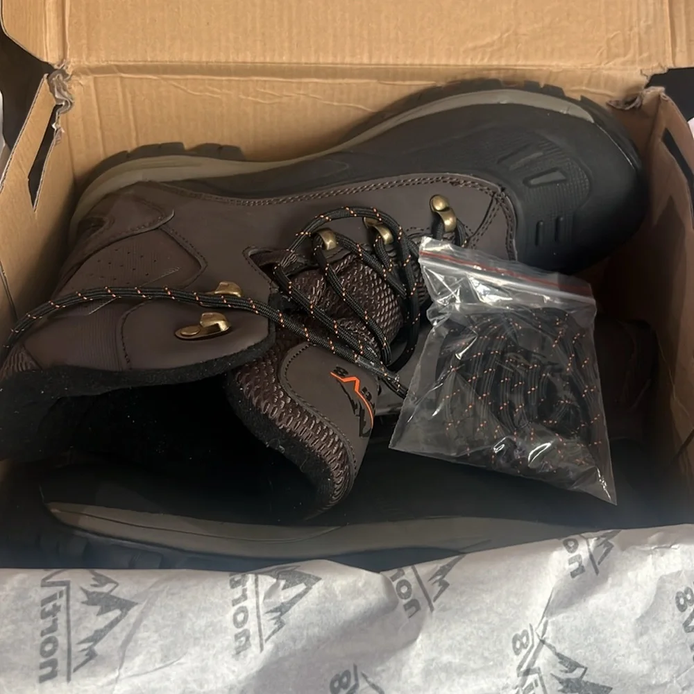 NORTIV 8 Men's Insulated Waterproof Construction Hiking Winter Snow Boots